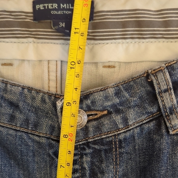 Peter Millar Selvedge Blue Straight Jeans Classic Fit - Picture 5 of 8